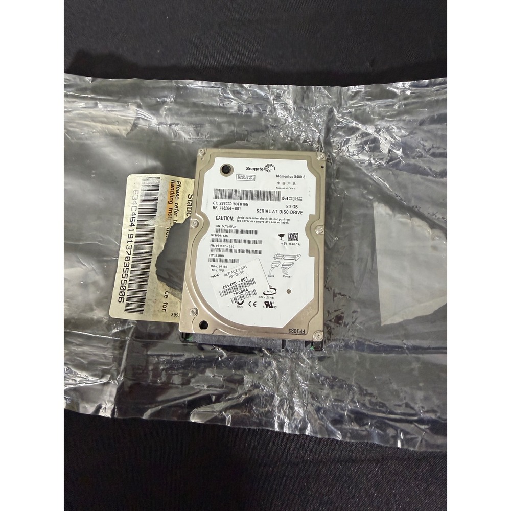 Seagate Momentus 5400.3 80GB SATA 2.5 HDD 418264-001 431405-001 EUC‎